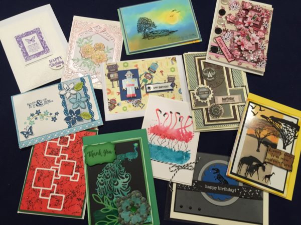 papercrafts show handmade card entries